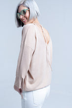 Load image into Gallery viewer, Pink Knit Sweater With Gold Lurex Detail