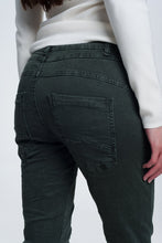 Load image into Gallery viewer, Khaki Jeans With Button Closure