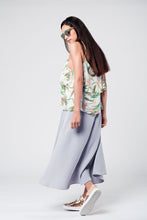 Load image into Gallery viewer, Grey Midi Skirt With Belt