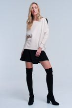 Load image into Gallery viewer, Pink Pale Knitted Sweater With Pearl Detail