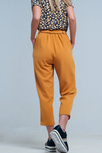 Load image into Gallery viewer, Mustard High Waisted Pants With Belt