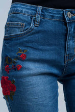 Load image into Gallery viewer, Skinny Jean Embroidered Detail